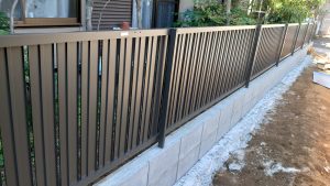 豊島区　ブロック積み フェンス設置