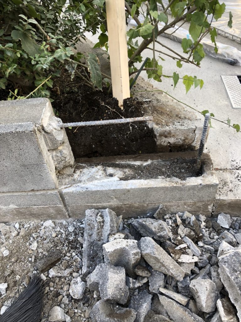 板橋区　ブロック補修工事