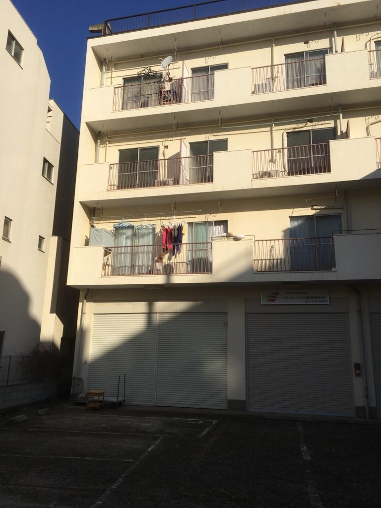 豊島区巣鴨　パネル養生設置